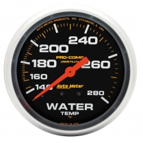 Pro-Comp 2-5/8" Water Temp Gauge - 140-280 degree
