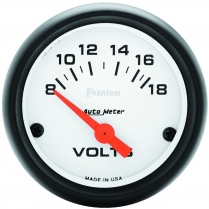 Phantom 2-1/16" Voltmeter Gauge - 8-18 Volts