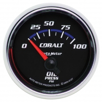 Cobalt 2-1/16" Oil Pressure Gauge Air Core- 0-100 psi