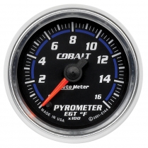 Cobalt 2-1/16" Pyrometer Gauge - 0-1600 degree