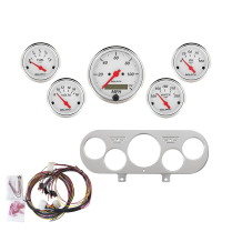 1962-65 Chevy II & Nova Antique White 5 Piece Gauge Kit