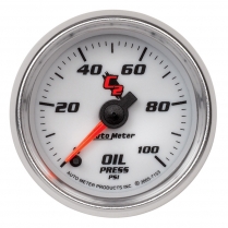 C2 Series 2-1/16" Oil Pressure Gauge - 0-100 psi