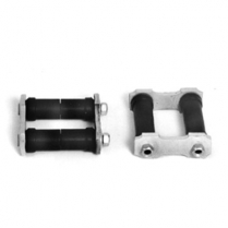 Rear Spring Shackles for 2-1/2" Dual Leaf Kits - Pain Steel