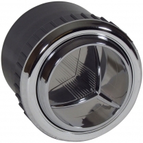 Round A/C Vent All Chrome Tri Vane - 2-1/2"