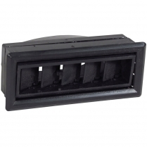 Rectangular A/C Vent In-Dash Black - 1-9/16" x 3-3/4"