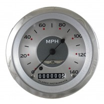 All American 3-3/8" 0-140 MPH Speedometer Gauge - SRC