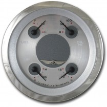 All American 3-3/8" Quad Gauge with 240-33 OHM Fuel - SRC
