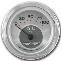 All American 2-1/8" 0-100 PSI Oil Press Gauge - SRC