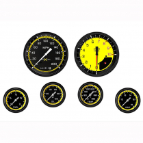 AutoCross Yellow 6 Ga Kit 4-5/8" Speedo & Tach - BLF