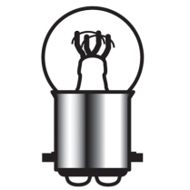 Bright Bulb Dual Filament Small, Straight Pin - Clear