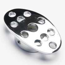 Lokar Lakester Steel Dimmer Cover - Chrome