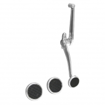Goolsby Edition Throttle Pedal Assembly Round Pad - Chrome