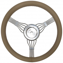 Banjo Style Steering Wheel w/Adapter - Tan