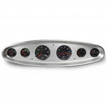 6-Gauge Dash Insert for Classic Low Step Bezels - Polished
