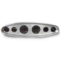 6-Gauge Dash Insert for Classic Low Step Bezels - Brushed