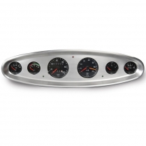 6-Gauge Dash Insert for 3-3/8" Classic High Step - Brushed
