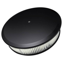 Round Plain 14" Air Cleaner - Black