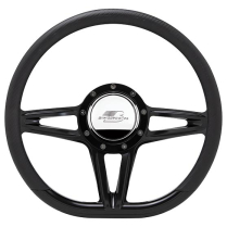 Steering Wheel 14" D-Shape Victory - Black