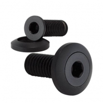 Pro-Bolts 10-24 x 1" with 9/16" Washers (Pair) - Black