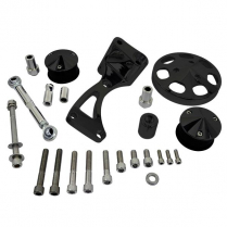 A/C Add On Serpentine Conv Kit for SB Chevy LWP - Black