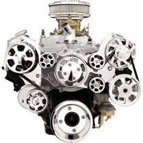 Tru Trac Serp System Pontiac SB & BB Alt Only - Polished