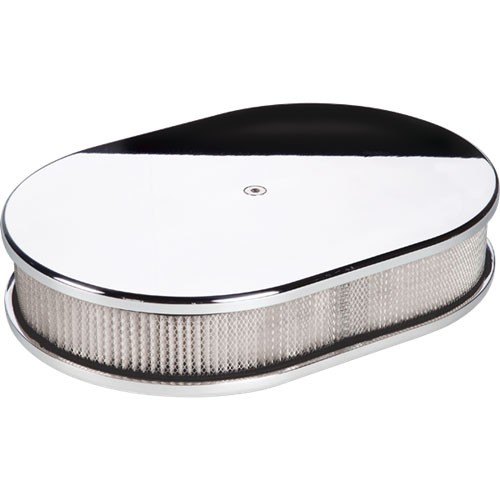 Small Smooth Oval Air Cleaner - Polished 15329