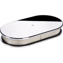 Large Smooth Oval Air Cleaner - Polished