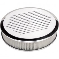 14" Round Ball Milled Air Cleaner - Polished