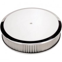 14" Round Smooth Air Cleaner - Polished