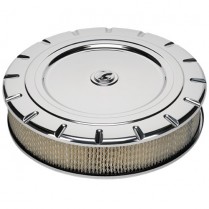 14" Round Vintage Air Cleaner - Polished