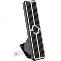Universal Floor Mounted Gas Pedal Assembly - Black Anodized