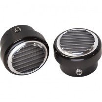 Round Dimmer Switch Cover - Black Anodized