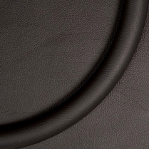 14" 3 Piece Select Edition Half Wrap Trim Rim- Black Leather