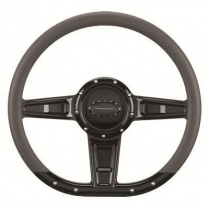 Camber D Shaped Half Wrap Steering Wheel - Polished 14"