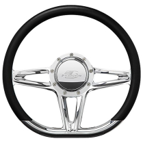 Steering Wheel 14" D-Shape Victory - Polished