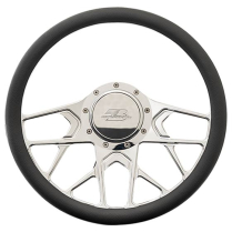 Steering Wheel 1/2 Wrap 14" Redline - Polished