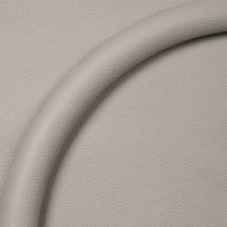 15.5" Half Wrap Trim Ring - Light Gray Leather