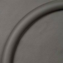 15.5" Half Wrap Trim Ring - Dark Gray Leather