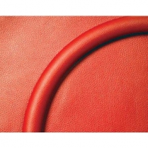 15.5" Half Wrap Trim Ring - Red Leather