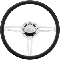 Split Spoke Half Wrap Steering Wheel - Polished 15.5"