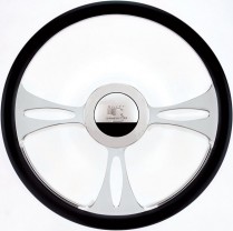 <N/A> Fastlane Half Wrap Steering Wheel - Polished 15.5"