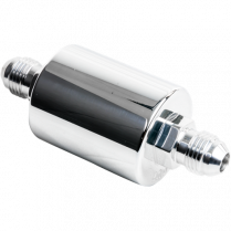 In-Line Fuel Filter -6 AN Ends - Polished