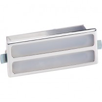 Rectangle Interior Door Light with White Lens - Polished