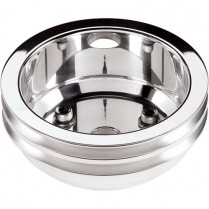 2 Groove Crankshaft Pulley BB Chevy LWP - Polished