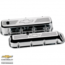 Bowtie Short Valve Cover for Chevy BB - Polished