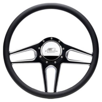 Half Wrap 15.5" TEC Black Contrast Cut Steering Wheel
