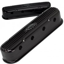 Ribbed Profile Modular Valve Covers for LS3 Engines - Black