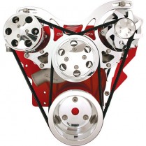 V-Trac Pulley System for SB Chev A/C & Alt only - Polished