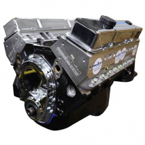 New BPE 350 cid 390 HP Base Crate Engine with Alum Heads