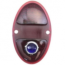 1931-32 Chevy Car & Pickup Red Taillight Lens with Blue Dot